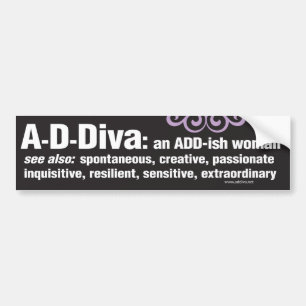 ADDiva bildekal - svart