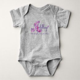 Addley-flickor namn och en monogramskjorta tee shirt