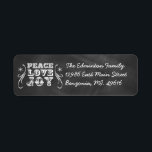 Address Label Peace Kärlek Joy Chalkboard Helgdag Returadress Etikett<br><div class="desc">Address Label Peace Kärlek Joy Chalkboard Helgdag</div>