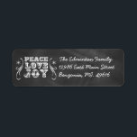 Address Label Peace Kärlek Joy Chalkboard Helgdag Returadress Etikett<br><div class="desc">Address Label Peace Kärlek Joy Chalkboard Helgdag</div>