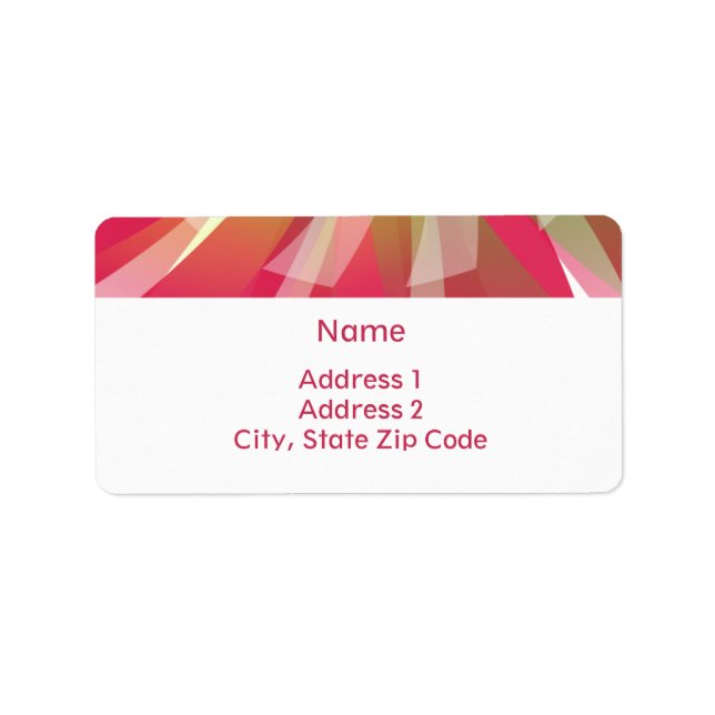 Address Labels - Abstract Adressetikett (Framsidan)