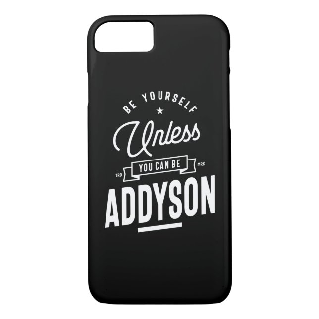 Addyson Personlig Namn Birthday Case-Mate iPhone Skal (Baksida)