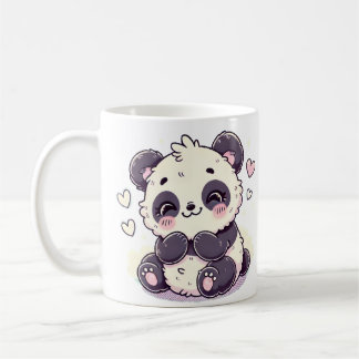 Adedig panda med söt serenitet kaffemugg