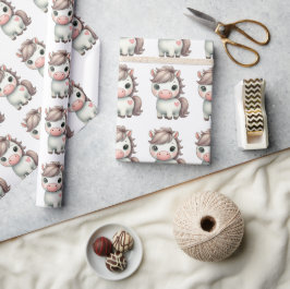 Adedig Pony med Heart Wrapping Papper Presentpapper