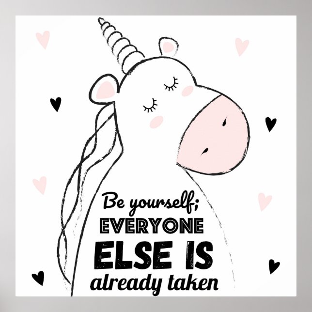 Adedig Unicorn Poster (Framsidan)