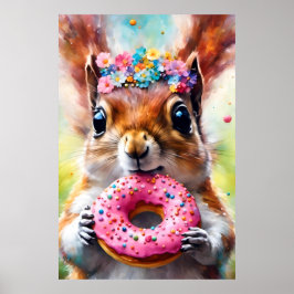Adekvat ekorre med ett blodkärl poster