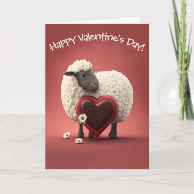 Adekvat får med Candy Heart Valentine Day Helgkort (Framsida)
