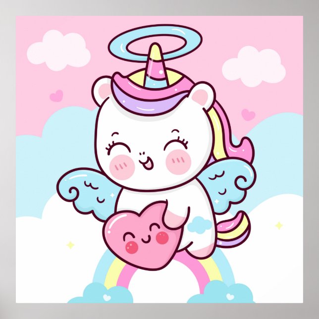 Adekvat Unicorn-Poster Poster (Framsidan)