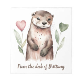 Adekvat utlopp med hjärtblommor anteckningsblock