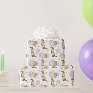 Adekvat Weasel nedtryckt i Gult, bubblor Presentpapper