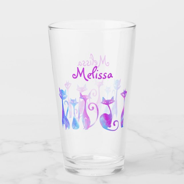 Adekvata silhuetter av katter glaskopp (Framsida)