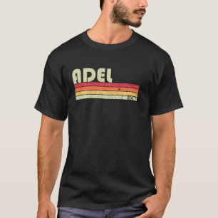 Adel Ia Iowa Funny City Home Roots  Retro 70s 80s T Shirt