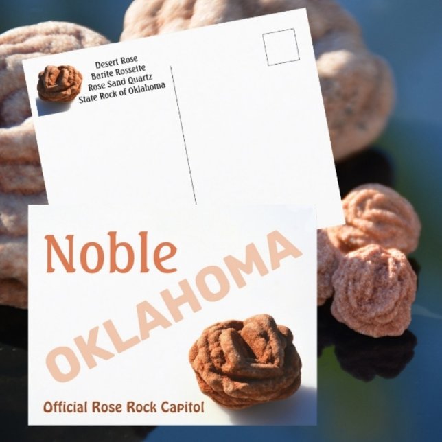 Ädel Oklahoma Rose Rock Capitol Fotografisk Vykort (Skapare uppladdad)