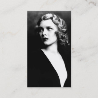 Adela elegantt svartvitt vintagefoto visitkort