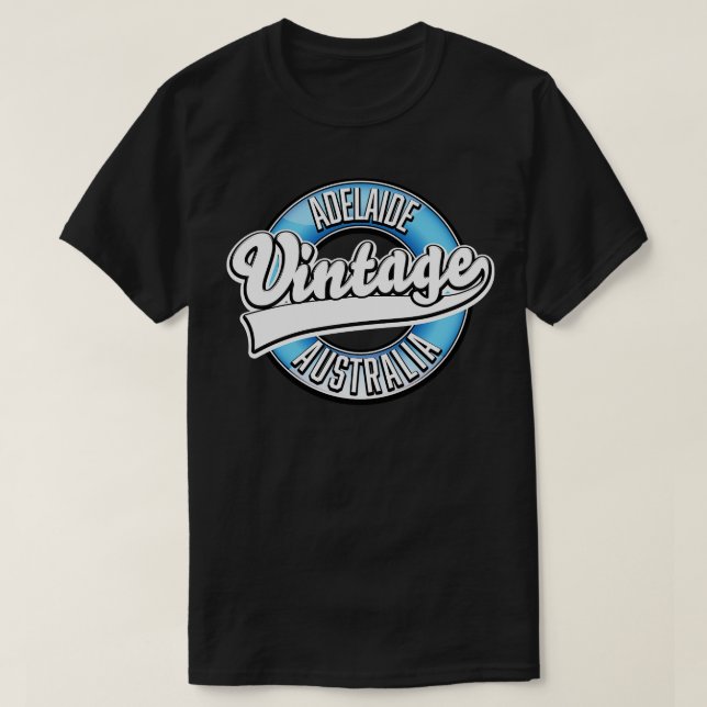 Adelaide australia vintage stil t shirt (Design framsida)