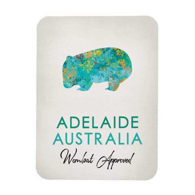 Adelaide Australia Wombat Magnet (Vertikal)