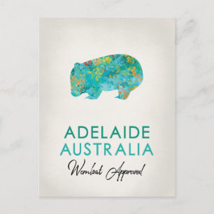 Adelaide Australia Wombat Vykort
