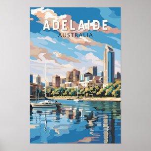 Adelaide Australien Resa Konst Vintage Poster