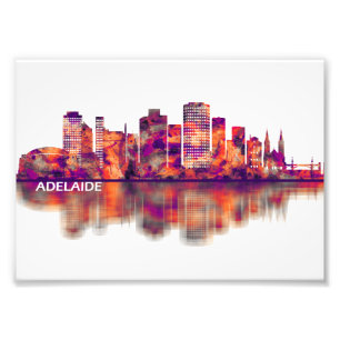 Adelaide Australien Skyline Fototryck