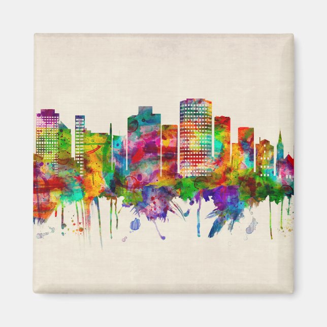 Adelaide Australien Skyline Magnet (Framsidan)