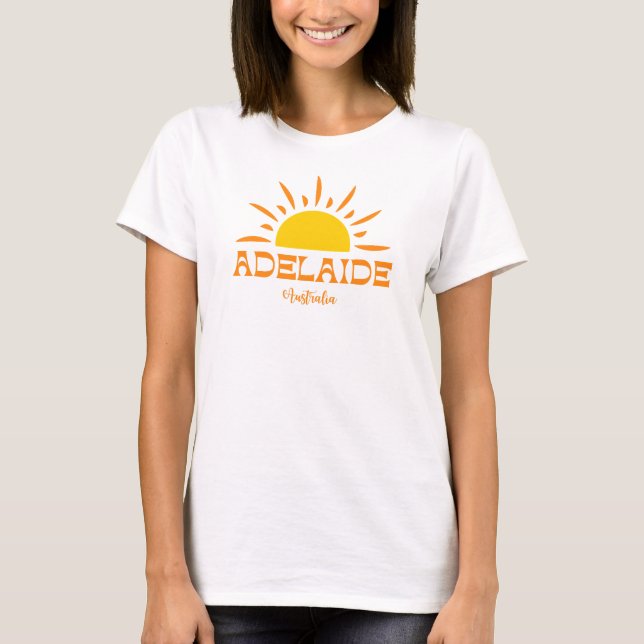 ADELAIDE Australien T Shirt (Framsida)