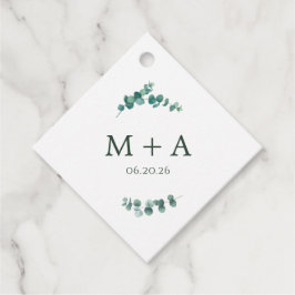 Adelaide Bröllop Monogram Gåvor Etiketter