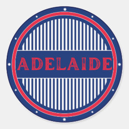 Adelaide City Pride Emblem – Australiensisk Identi Runt Klistermärke