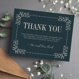 Adelaide | Curted Färg | Tack för bröllop-kortet Kort