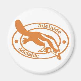 Adelaide frimärke magnet