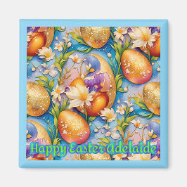 ADELAIDE ~ Glad Påsk ~ Gyllene Ägg ~  Magnet
