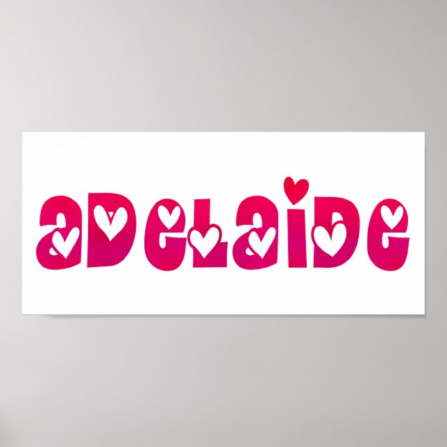 Adelaide i Hearts Poster (Framsidan)