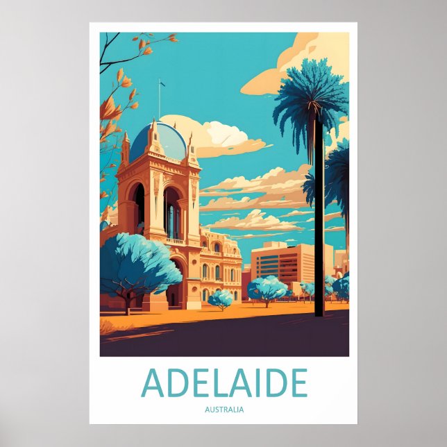 Adelaide Park National Vintage Reseskylt Affisch S (Framsidan)