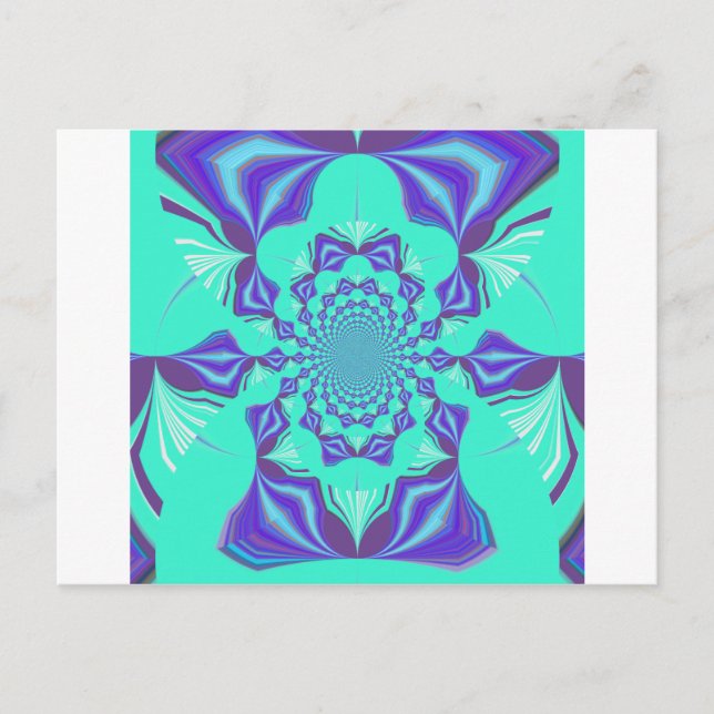 Ädelblå Vykort (Framsida)