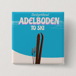 Adelboden schweiziska skidreseaffisch knapp