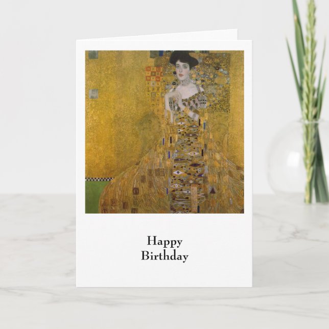 Adele Bloch Bauer av Gustav Klimt Kort (Framsida)