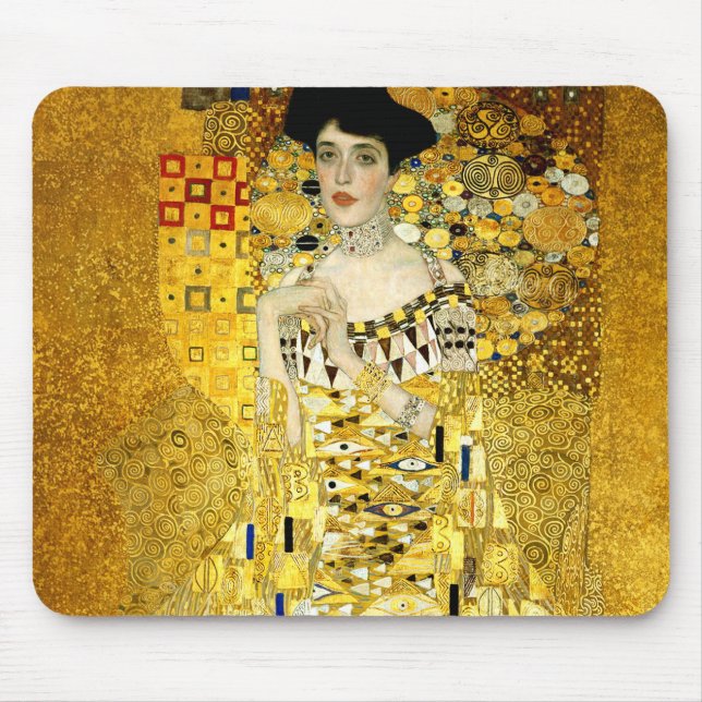 Adele Bloch-Bauer mig vid den Gustav Klimt art Musmatta (Framsidan)
