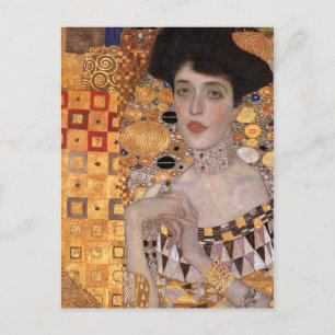 Adele Bloch Bauer Porträtt (Detail) Gustav Klimt Vykort
