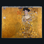 Adele Bloch-Bauers porträtt av Gustav Klimt 1907 Kalender<br><div class="desc">Adele Bloch-Bauers porträtt av Gustav Klimt 1907</div>