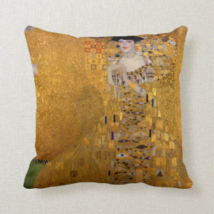 Adele Bloch-Bauers Porträtt av Gustav Klimt 1907 Kudde