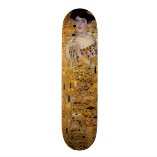 Adele Bloch-Bauers porträtt av Gustav Klimt 1907 Skateboard Bräda 20,5 Cm