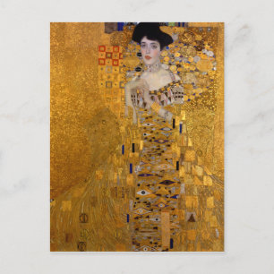 Adele Bloch-Bauers Porträtt av Gustav Klimt 1907 Vykort