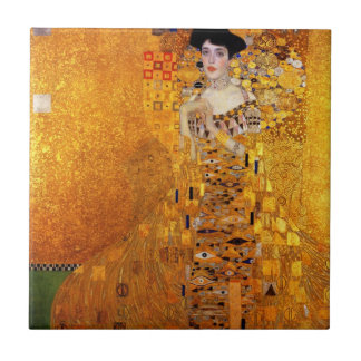 Adele Bloch-Bauers Porträtt av Gustav Klimt Kakelplatta