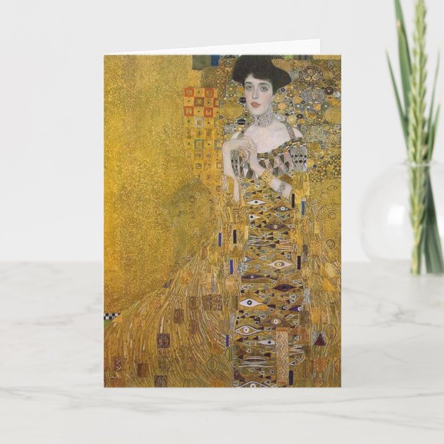 Adele Bloch-Bauers Porträtt av Gustav Klimt Kort (Framsida)