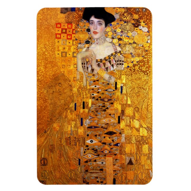 Adele Bloch-Bauers Porträtt av Gustav Klimt Magnet (Vertikal)