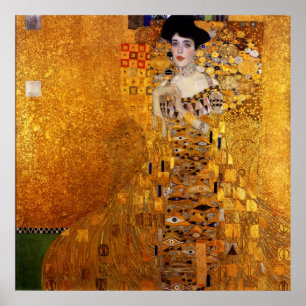 Adele Bloch-Bauers Porträtt av Gustav Klimt Poster