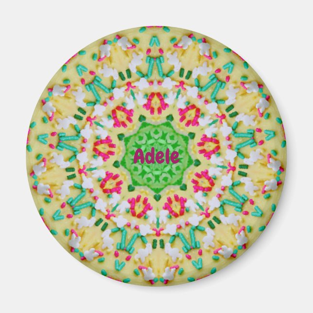 ADELE ~CANDY MAN  Personalised Easter Pattern ~ Magnet (Framsidan)