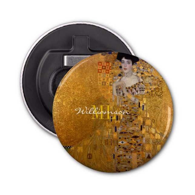 Adele, Dam i Guld, av Gustav Klimt, Monogrammed Flasköppnare (Framsidan)