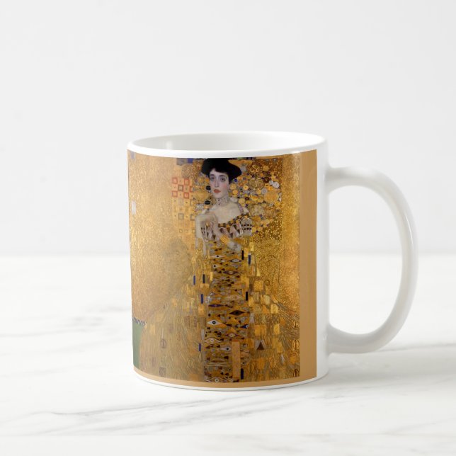 Adele damen i guld - Gustav Klimt Kaffemugg (Höger)