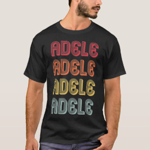 ADELE Gift Namn Personlig Retro Vintage 80s 90-tal T Shirt