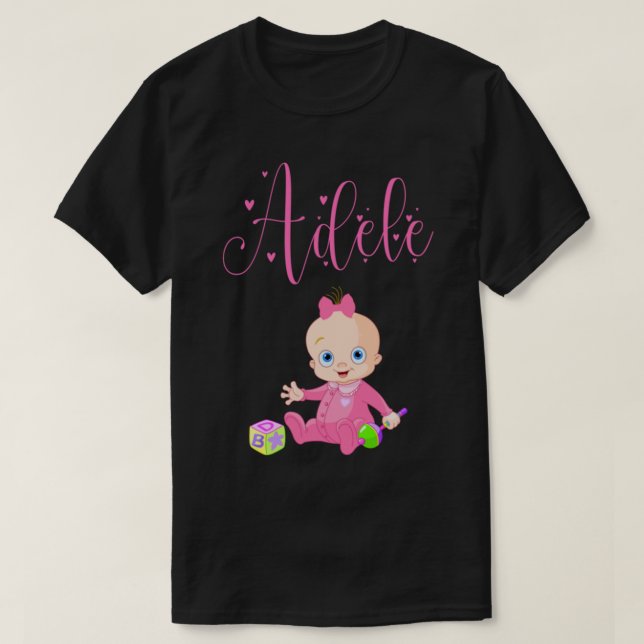 Adele Girl Namn - Merch 4 Adele T Shirt (Design framsida)